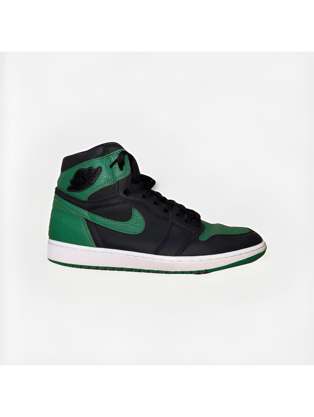 Nike Air Jordan 1 Retro High OG Pine Green Black Mens Size 12 Leather